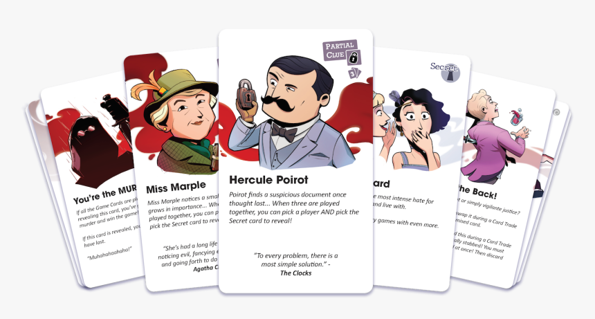 Picture - Agatha Christie Death On The Cards, HD Png Download