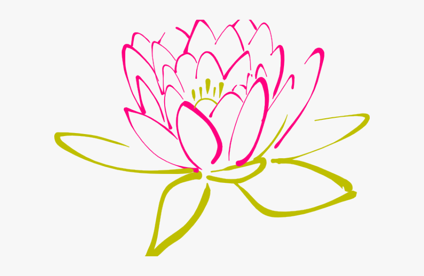 Abstract Clipart Lotus - Clipart Purple Lotus Flower, HD Png Download