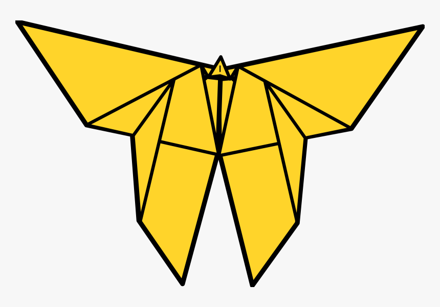 Art Butterfly, Origami, Paper, Insect, Traditional, - Butterfly Origami Clipart, HD Png Download