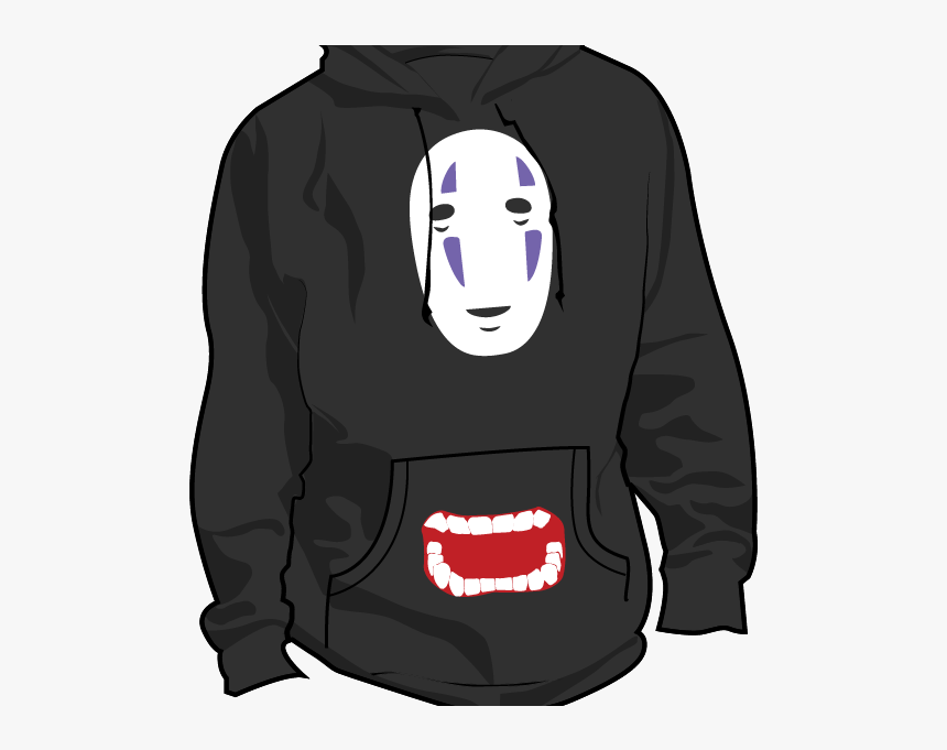 No Face Hoodie Png - Hoodie Jacket Template Green, Transparent Png