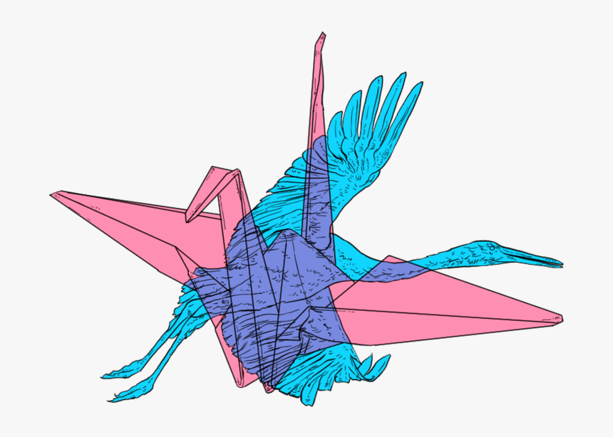Transparent Origami Crane Clipart - Origami Paper, HD Png Download