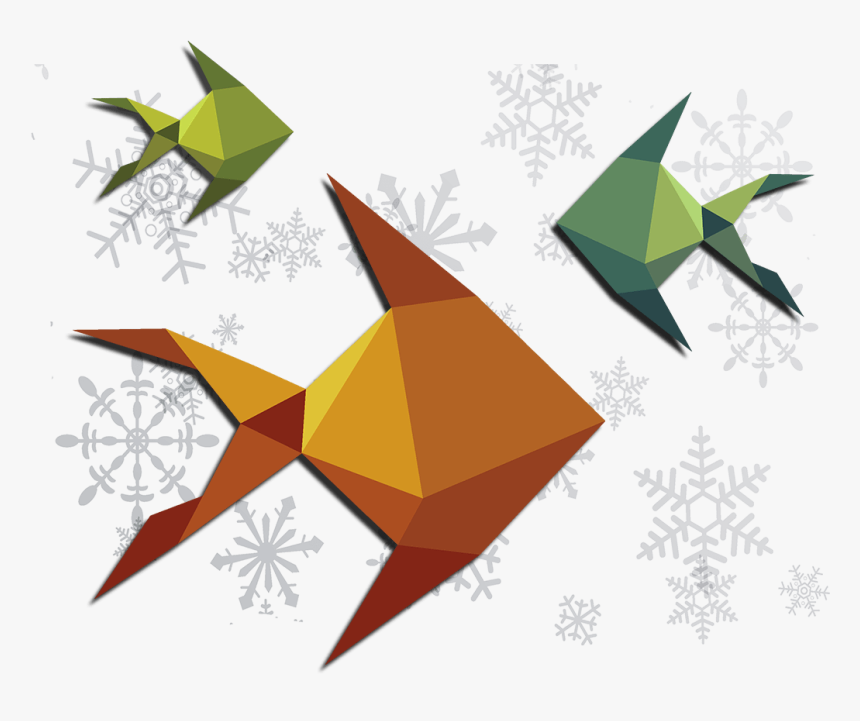 Transparent Peces Png - Origami, Png Download
