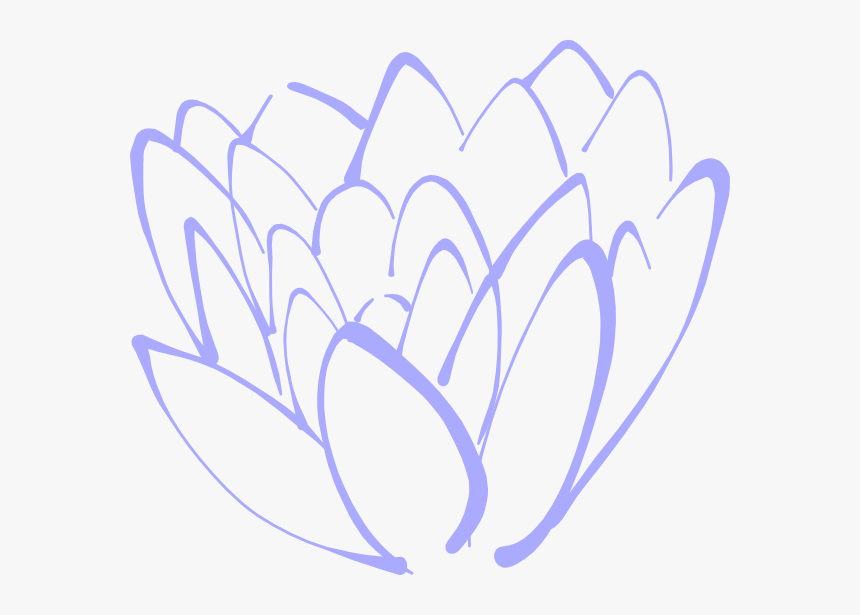 Light Blue Lotus Svg Clip Arts - Lotus Flower Clip Art, HD Png Download