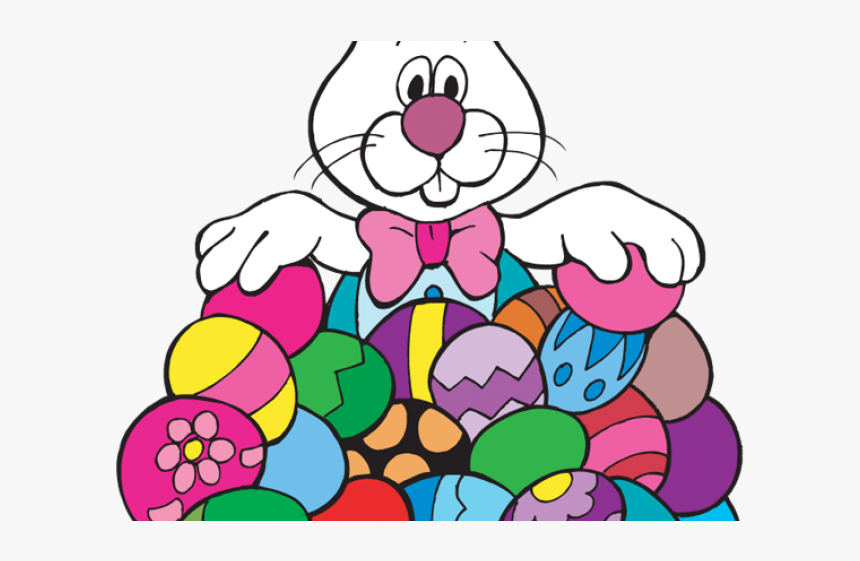 Easter Bunny With Eggs, HD Png Download