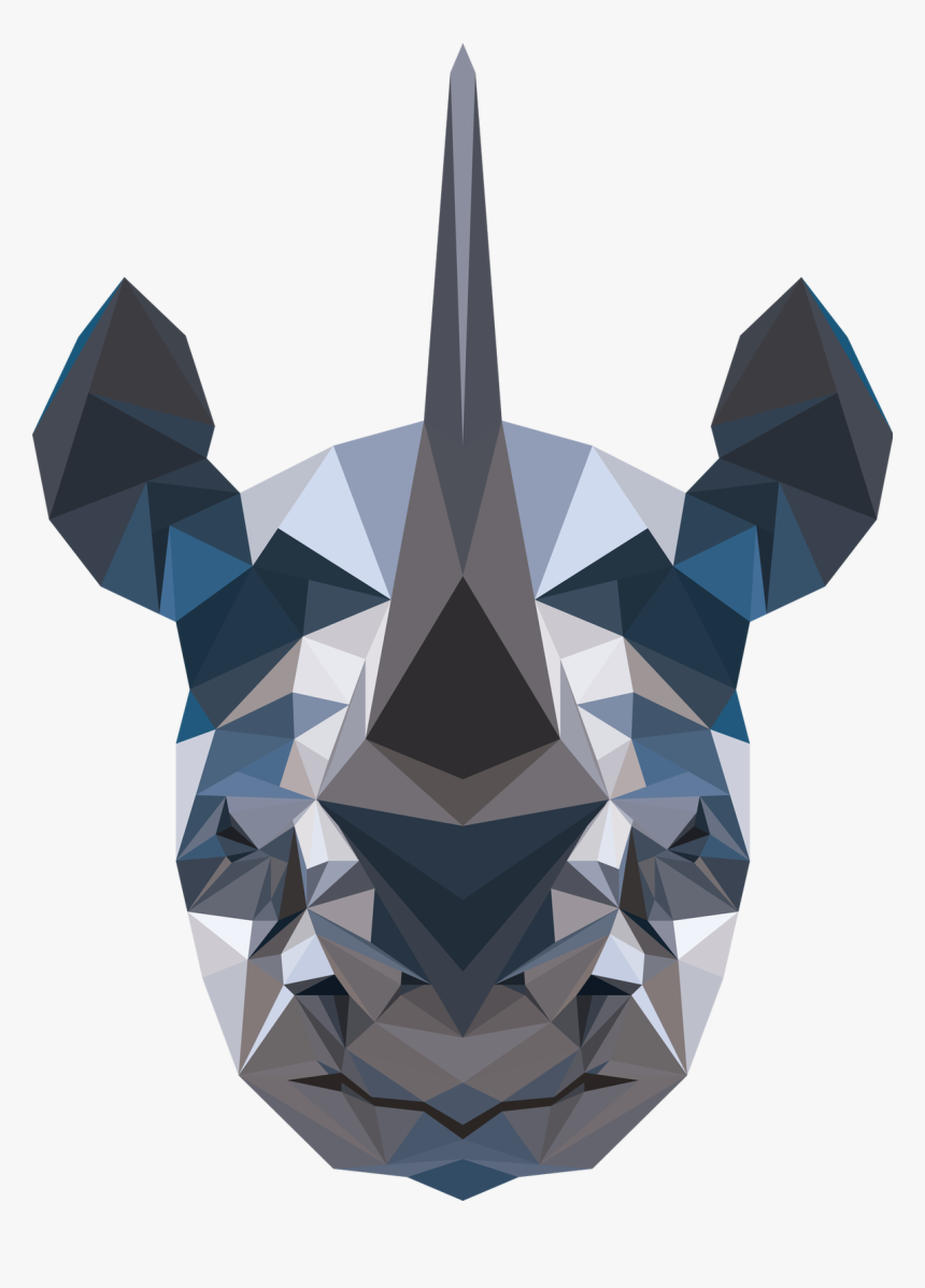 Origami , Png Download - Rhino Polygon, Transparent Png