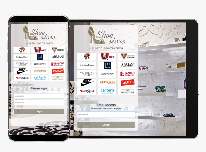 Display Coupons On The Hotspot Login Page - Wifi Login Page Promotion, HD Png Download