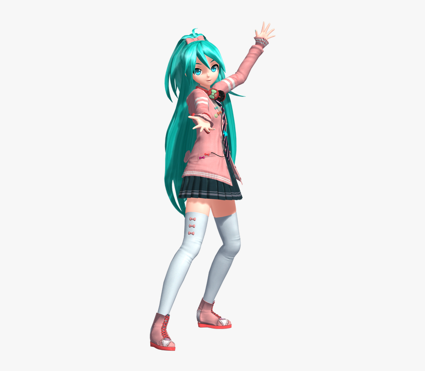 Pdft Ribbon Girl Miku By Wefede Dcsiykt-pre - Girl, HD Png Download