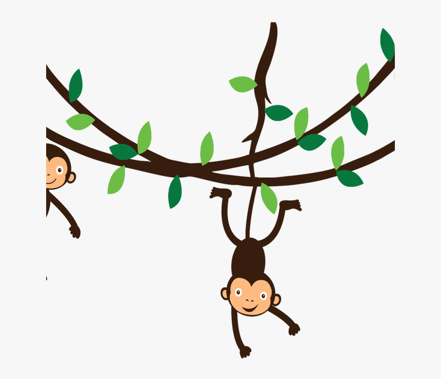 Hanging Monkey Tattoo - Jungle Vines Clip Art, HD Png Download