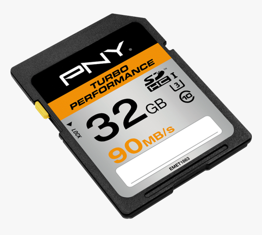 Pny Sd Card Sdhc™32gb Turbo Performance 90mb/s - Pny P Sdx128u395 Ge Elite Performance 128 Gb High Speed, HD Png Download