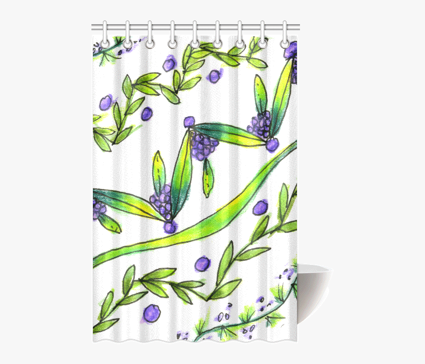 Purple Vines, Grapes, Dancing Green Zendoodle - Iris, HD Png Download
