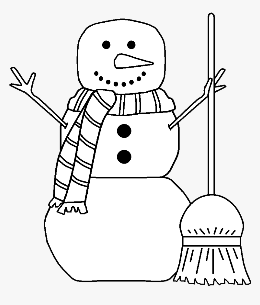 Background Courtesy Of - Snow Man Clip Art Black And White, HD Png Download