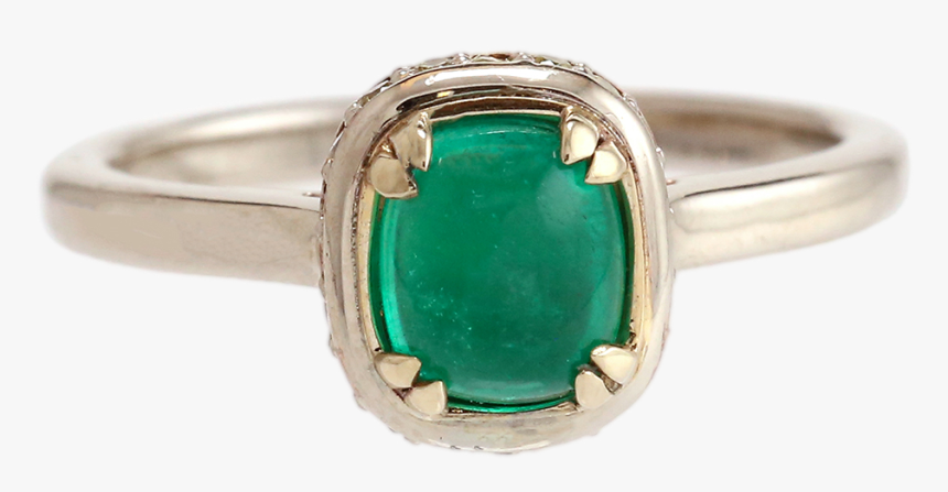 Colombian Emerald & Yellow Diamond Ring 
 Class - Pre-engagement Ring, HD Png Download