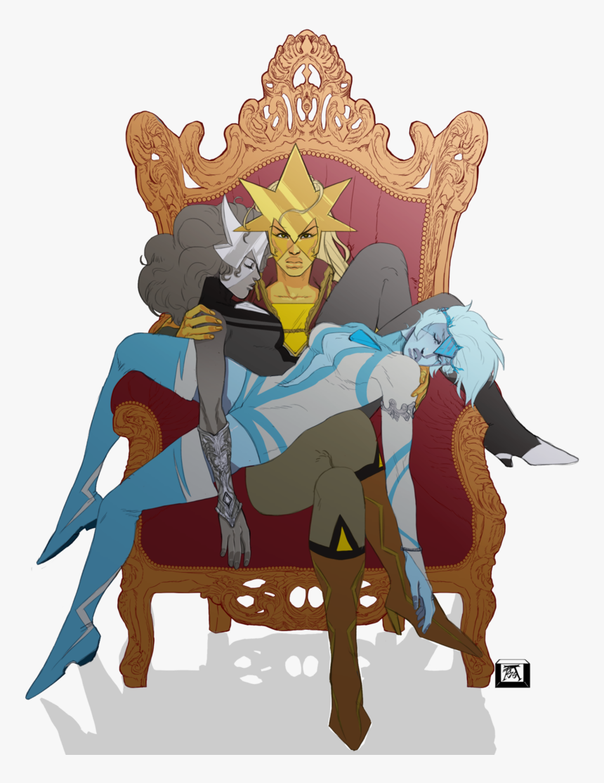 Diamonds Clipart Yellow Diamond - Blue Diamond X Yellow Diamond Steven Universe, HD Png Download