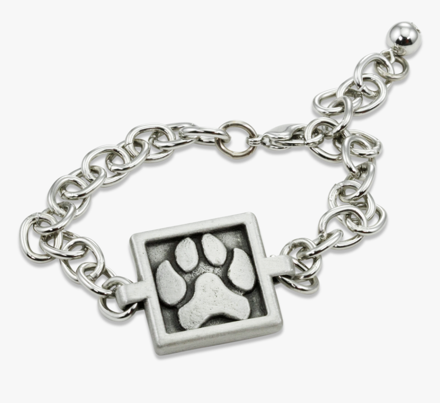 Paw Print Bracelet - Chain, HD Png Download