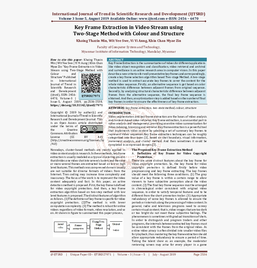 International Journal Of Trend In Scientific Research, HD Png Download