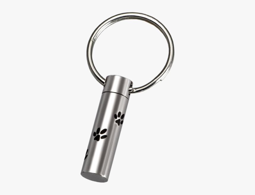Stainless Steel Paw Prints Pet Key Ring, HD Png Download