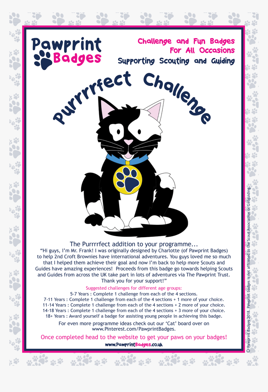 Paw Print Trail Png, Transparent Png