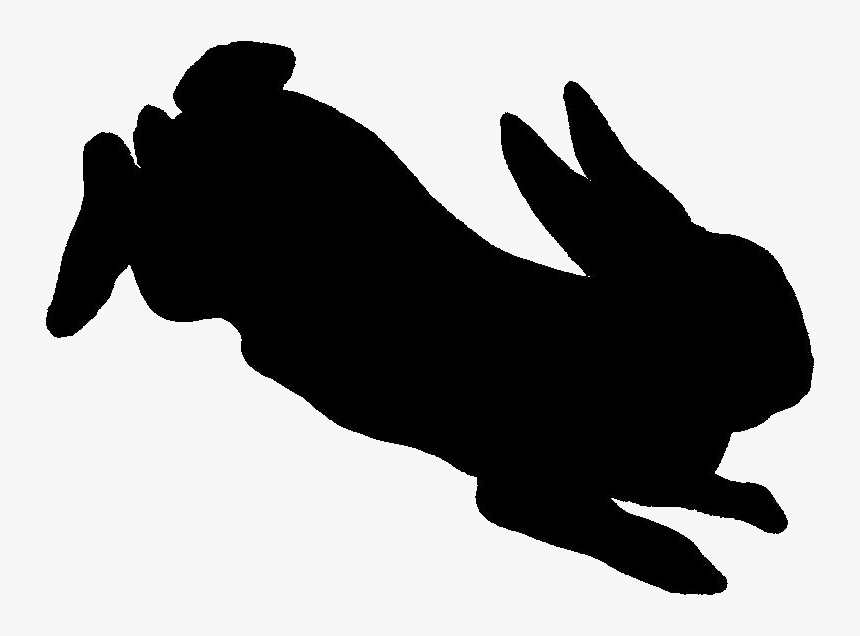 Rabbit Silhouette Png, Transparent Png