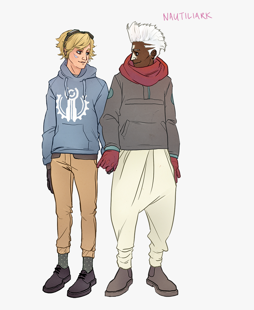 Ezreal And Ekko - Cartoon, HD Png Download