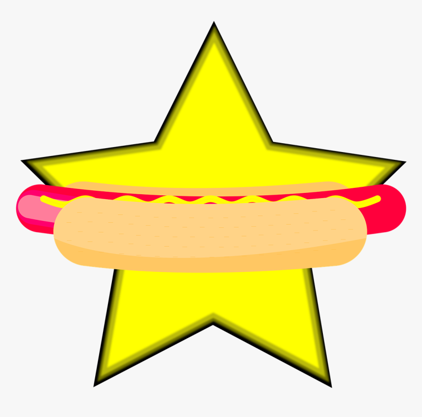 Hot Dog Gwiazda Jedzenie Free Photo - Saints Row The Third Luchadores Symbol, HD Png Download