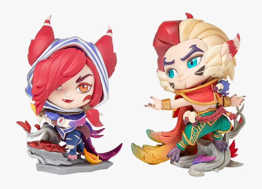 Xayah Rakan Figure, HD Png Download