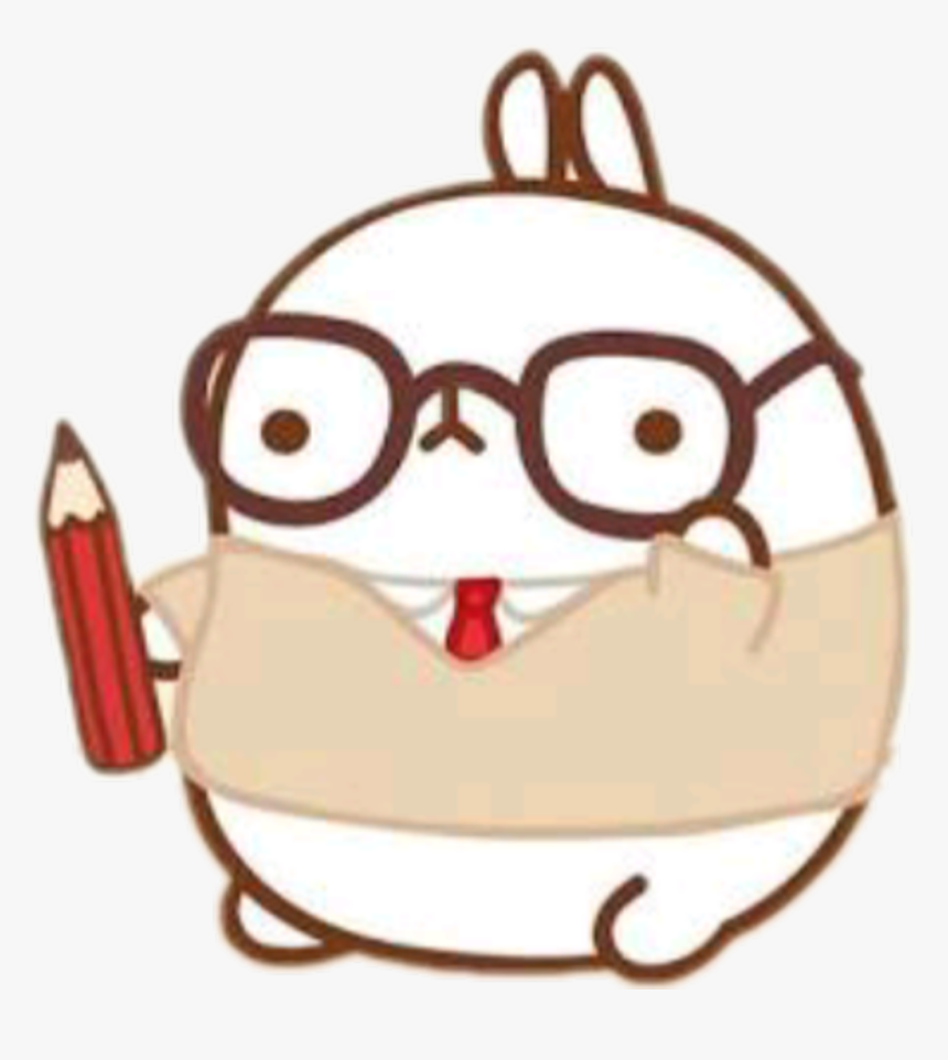 Molang Smart Clipart , Png Download - Molang In Glasses Transparent, Png Download