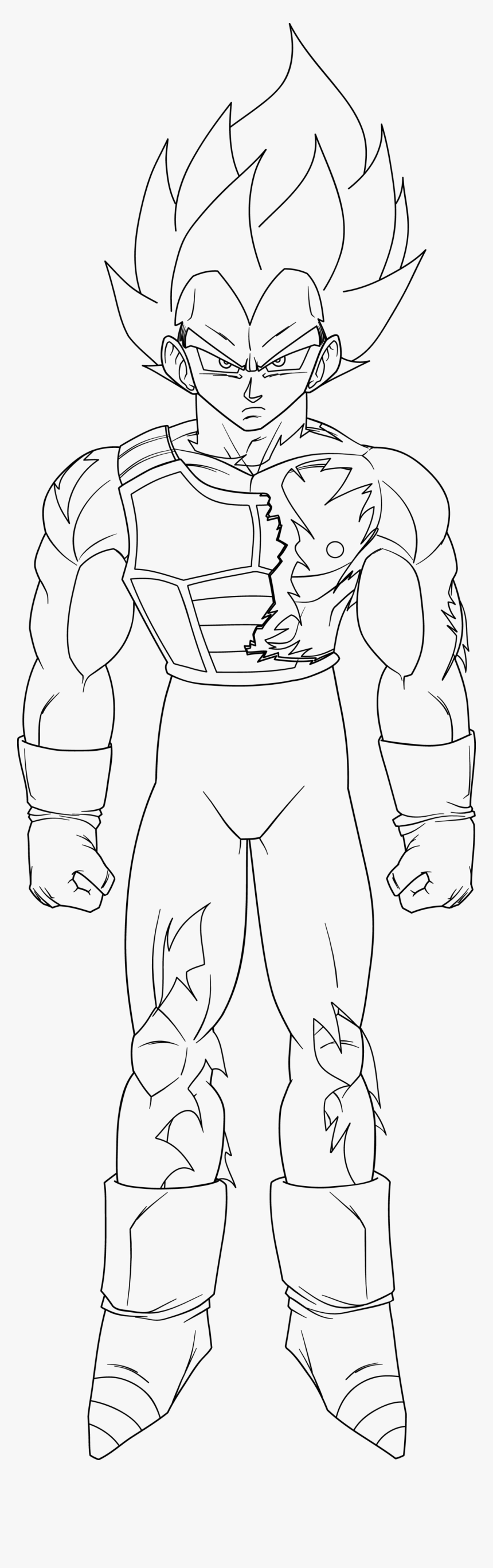 Vegeta Ultra Instinct Lineart - Vegeta Ultra Instinct Drawing, HD Png Download