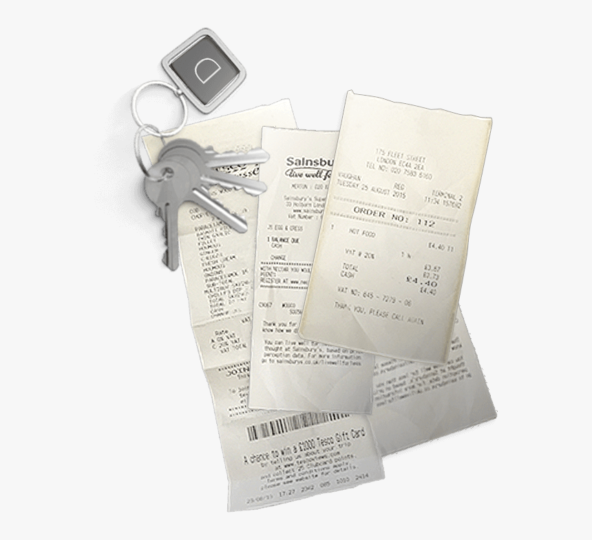 Receipts - Keychain, HD Png Download