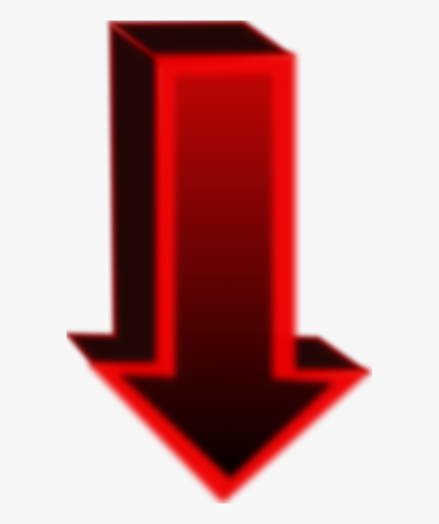 Cubic Arrow Pointing Down - Draw A Arrow Pointing Down, HD Png Download