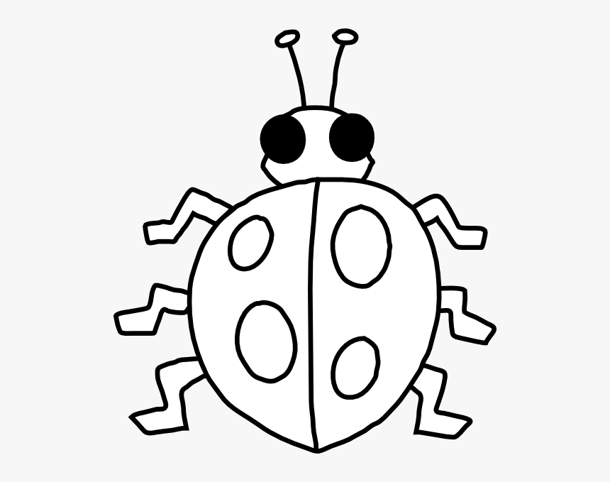 Outline Of A Ladybird, HD Png Download