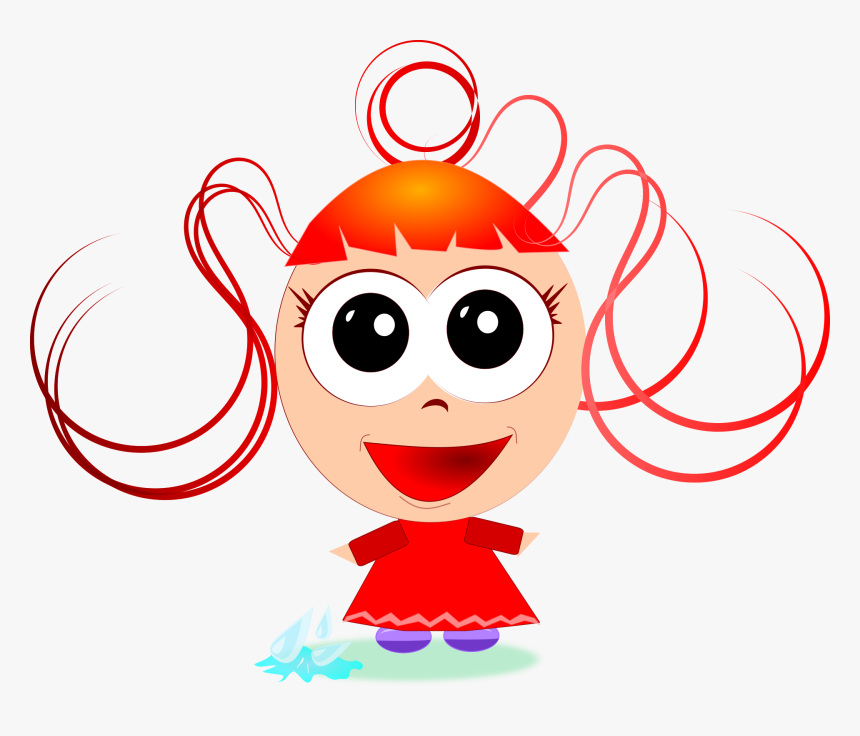 Cry Little Girl Drawing Cartoon, HD Png Download