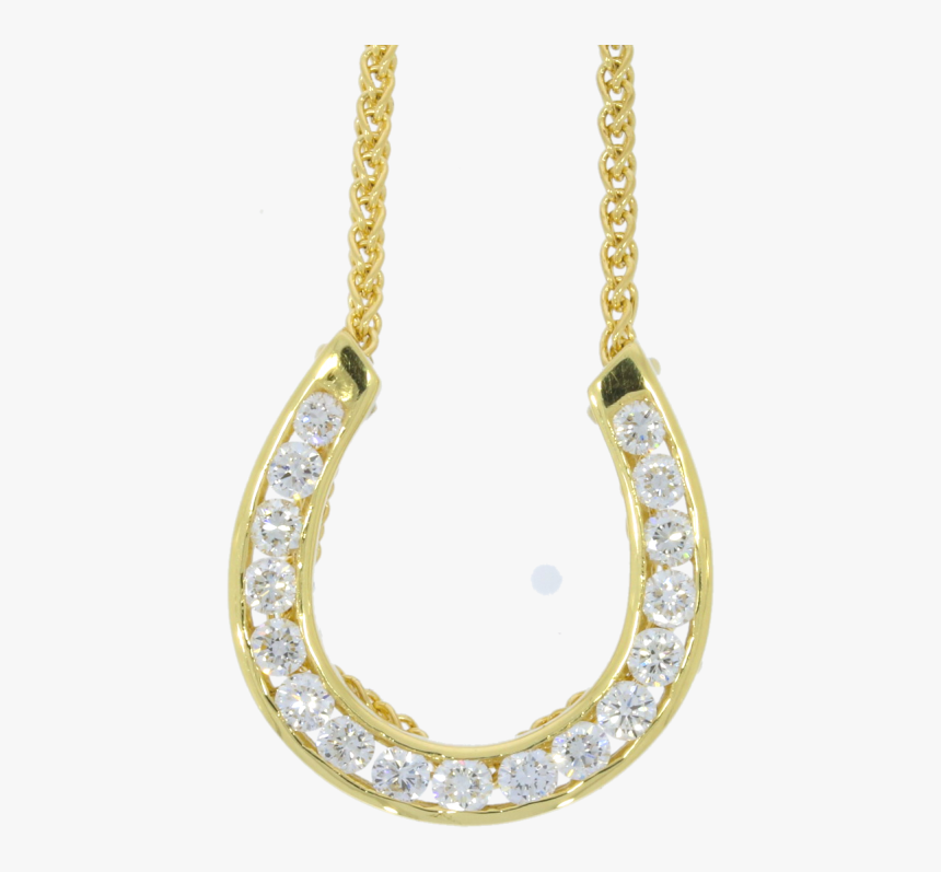 Transparent Gold Horseshoe Png - Necklace, Png Download