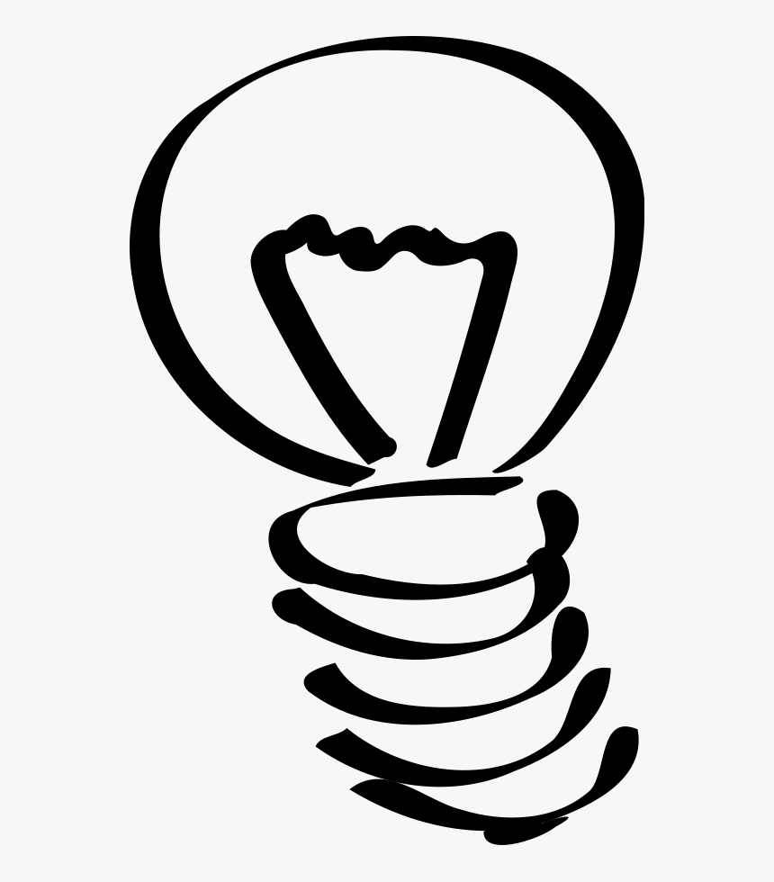 Lightbulb Light Bulb Clip Art 3 Image - Light Bulb Sketch, HD Png Download