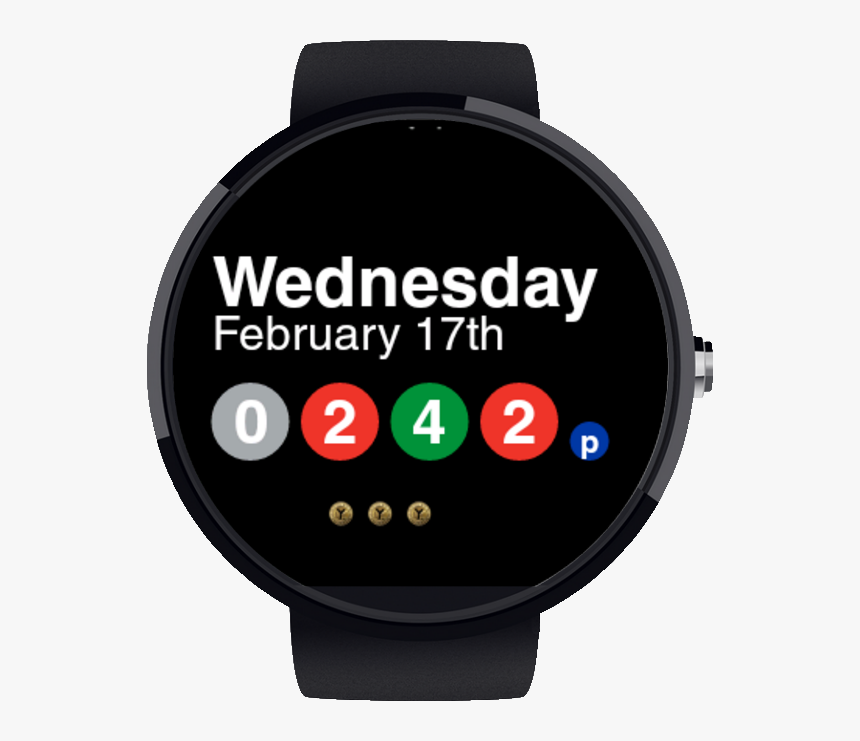 Nyc Subway Watch Face - 2011 Holiday Calendar, HD Png Download