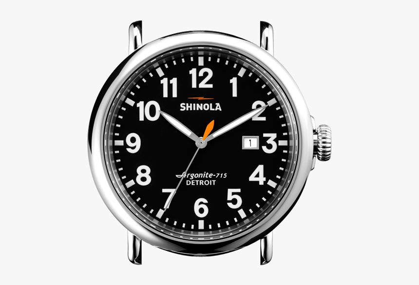 Shinola Runwell 47mm Black, HD Png Download