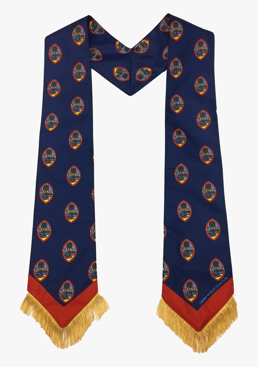 Blue Modern Guam Seal Graduation Sash Or Stole - Guam Flag Graduation Sash, HD Png Download