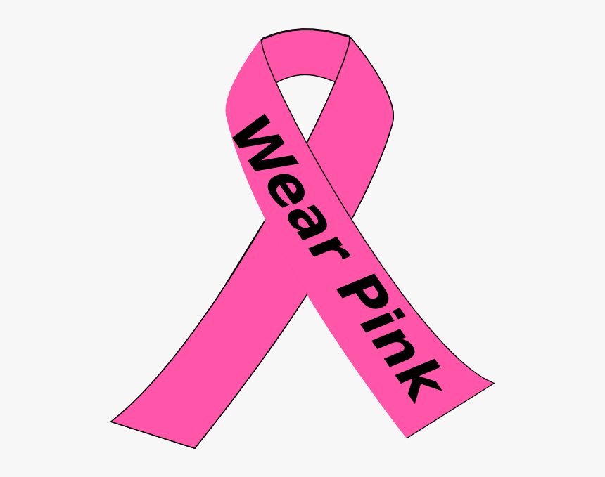 Wear Pink Breast Cancer Ribbon, HD Png Download