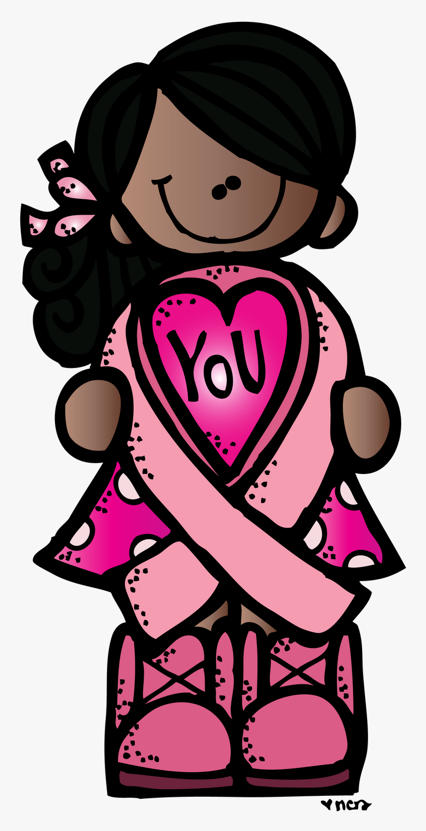 Gold Cancer Ribbon Clip Art Gold Clipart Awareness - Breast Cancer Awareness Month Art, HD Png Download