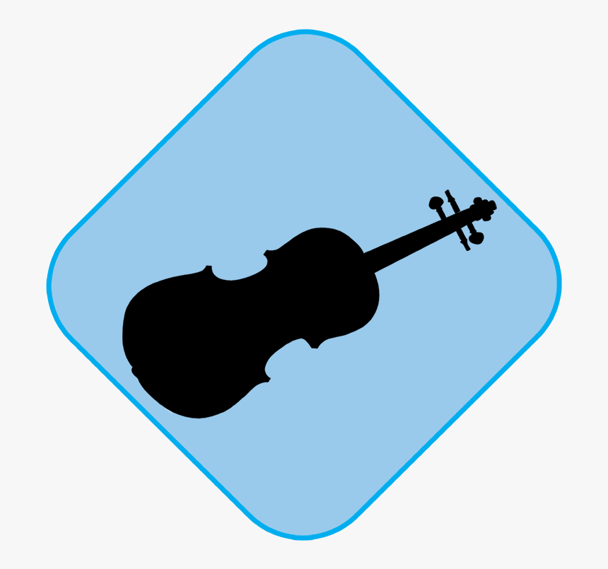 Music Instruments Silhouette Png Clipart , Png Download - Silhouette Violin Clip Art, Transparent Png