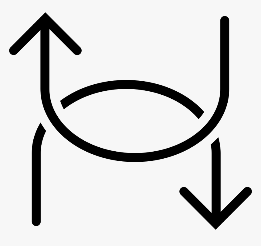 Two Curved Arrows, HD Png Download