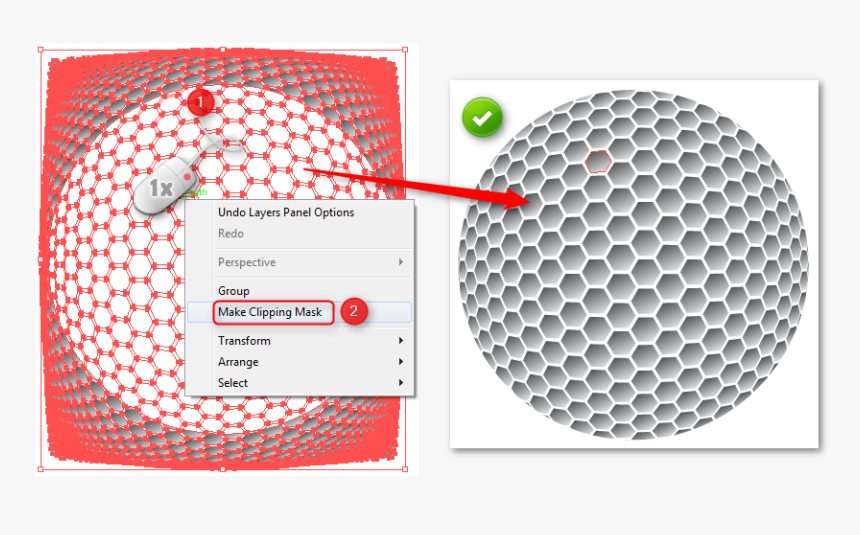 How To Create A Golf Ball In Illustrator - Dots In Concentric Circles, HD Png Download