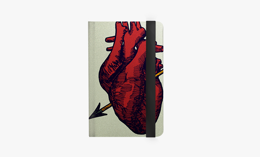 Human Heart Drawing With Arrow, HD Png Download