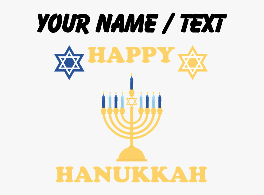 Custom Happy Hanukkah Tote Bag , Png Download - Hanukkah, Transparent Png
