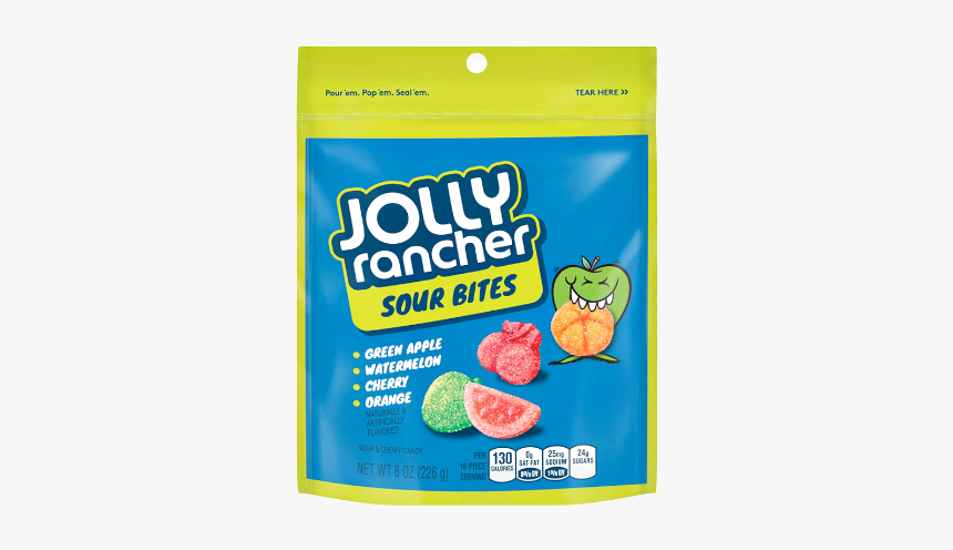 Jolly Rancher Sour Bites 8oz - Natural Foods, HD Png Download