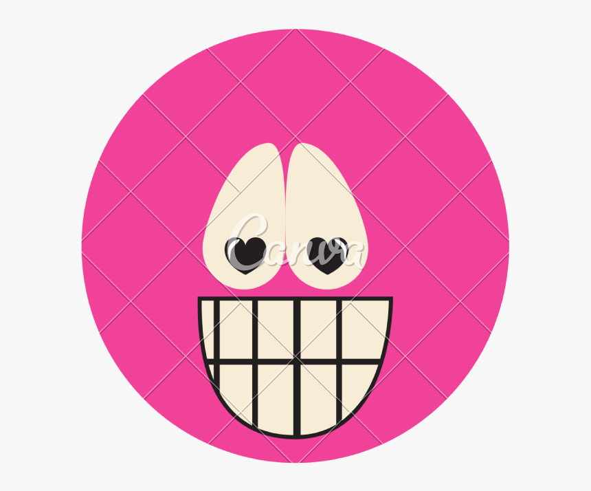 Emoticon In Love Icons By Canva - Illustration, HD Png Download