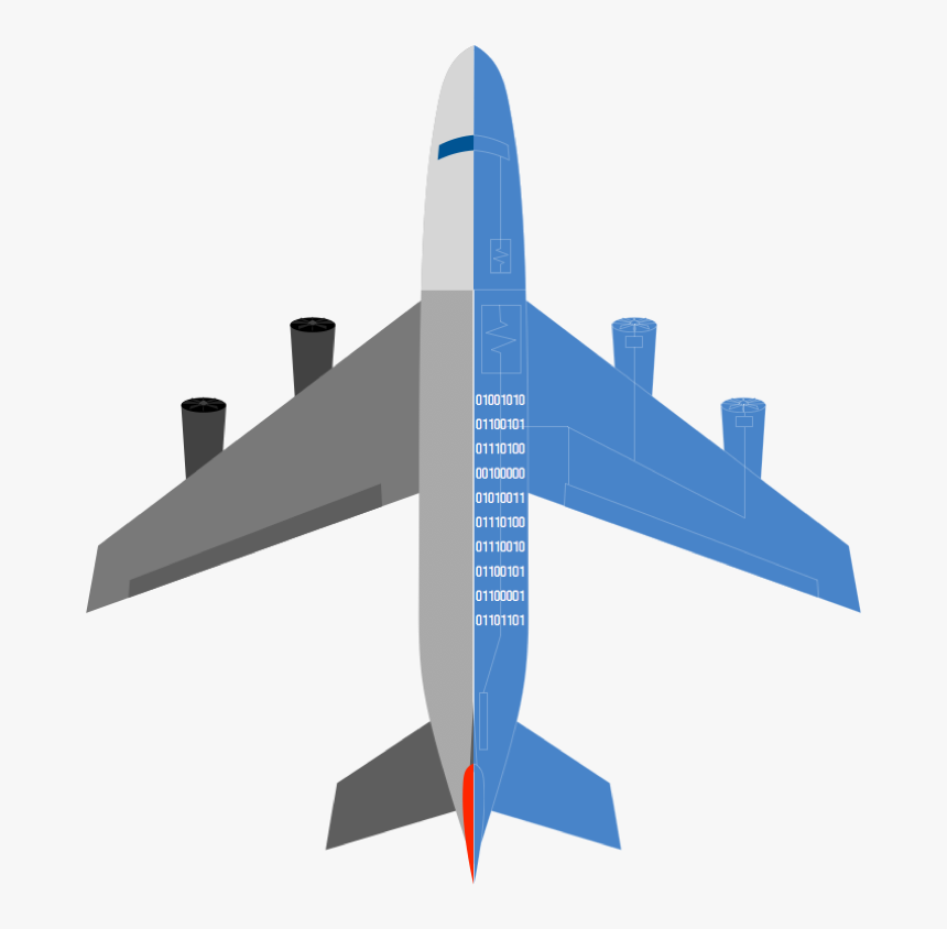 Airplane Aircraft Silhouette - Airplane, HD Png Download