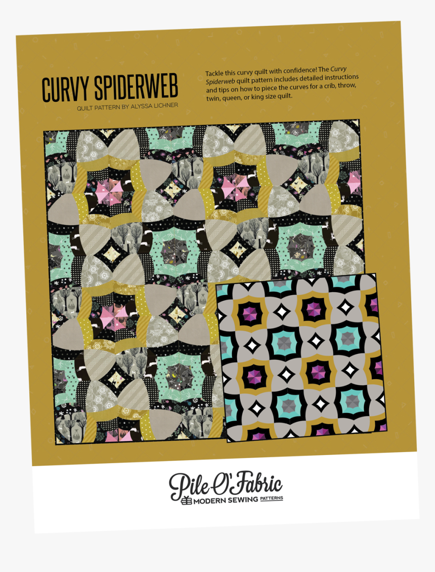 Curvy Spiderweb Quilt 
 Data Change Variant 
 Class - Patchwork, HD Png Download