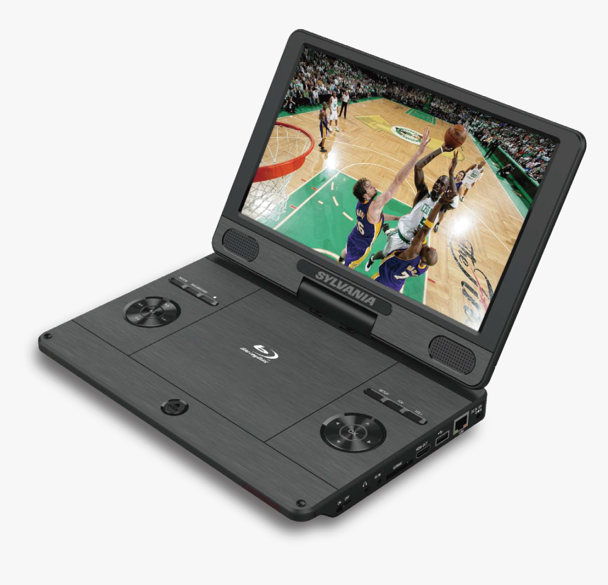 Transparent Media Player Png - Sylvania Portable Blu Ray Player, Png Download