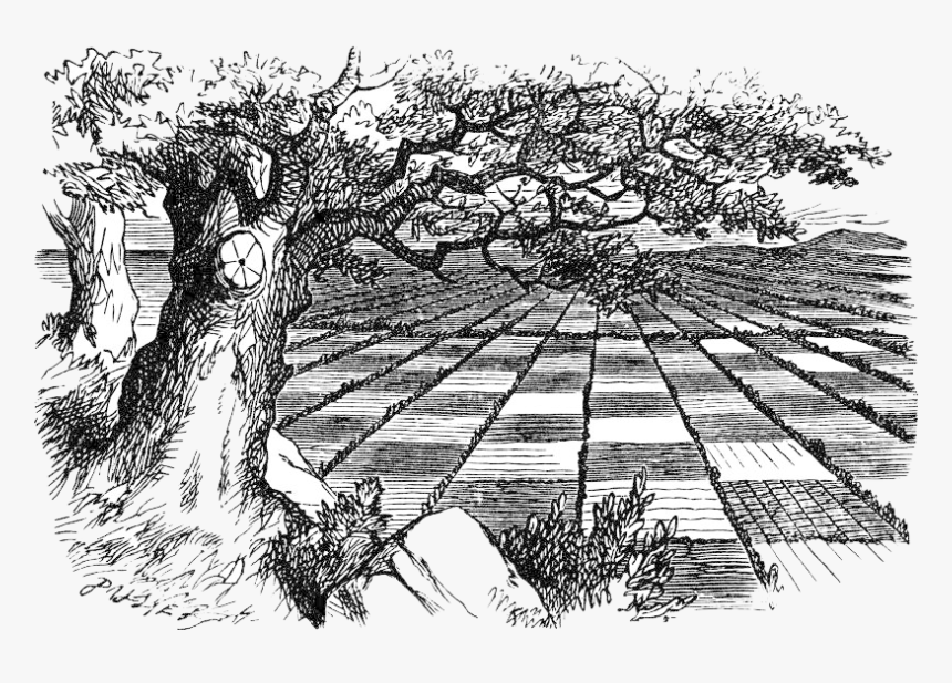 Alice In Wonderland Wiki - Chess Board Alice In Wonderland, HD Png Download