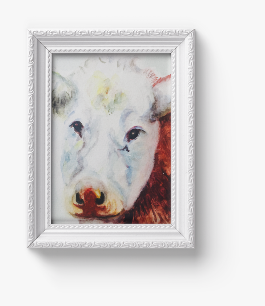 Cow-face , Png Download - Picture Frame, Transparent Png